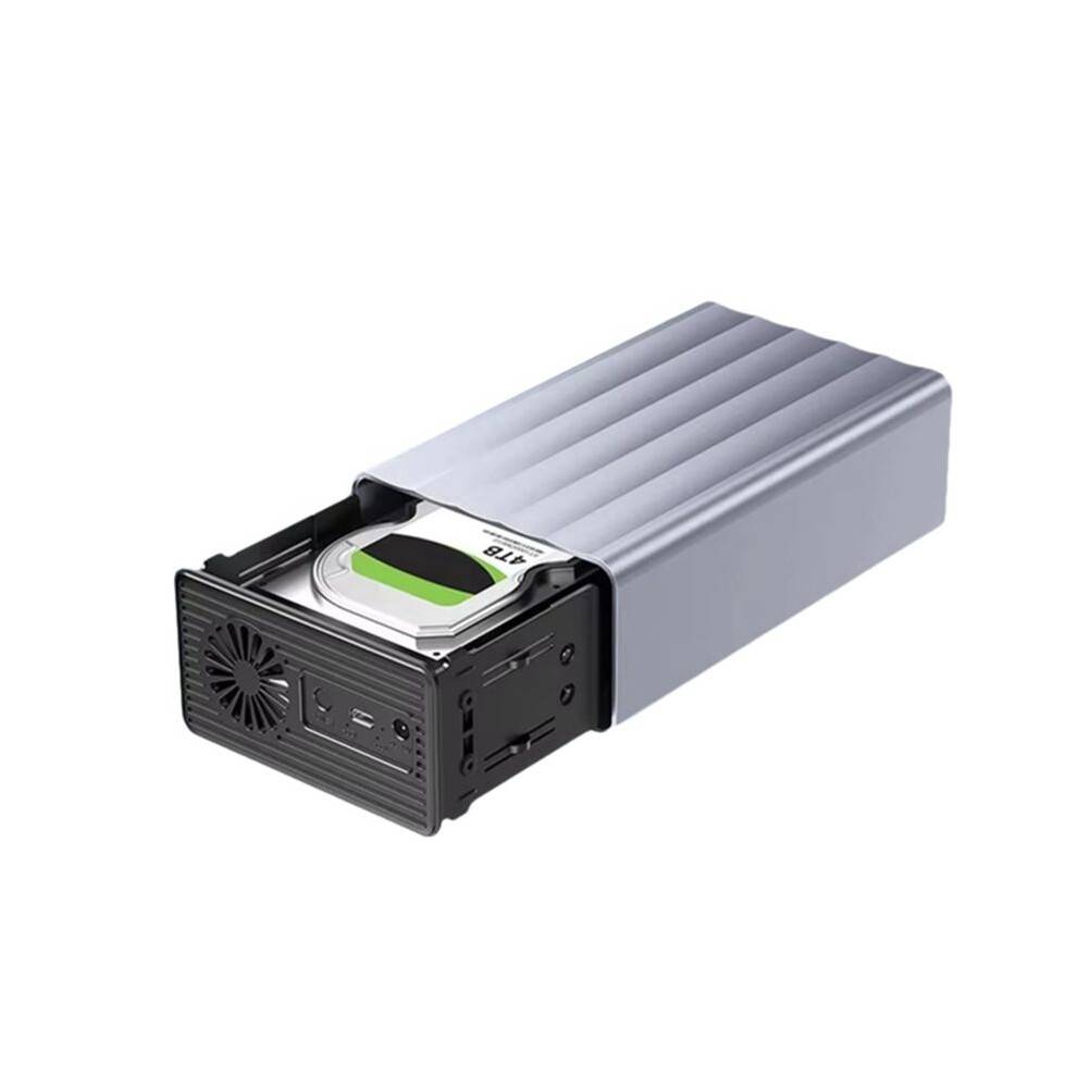 Dual Bay HDD/SSD Case 2.5/3.5 Inch External Hard Drive Enclosure with Function for PC 56TB EU Plug