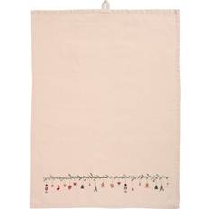 Ib Laursen Viskestykke Julius Natur M/juleranke - L:70 B:50 cm Diskhanddukar Från Magasin - Lysebrun (L:70 B:50 cm)