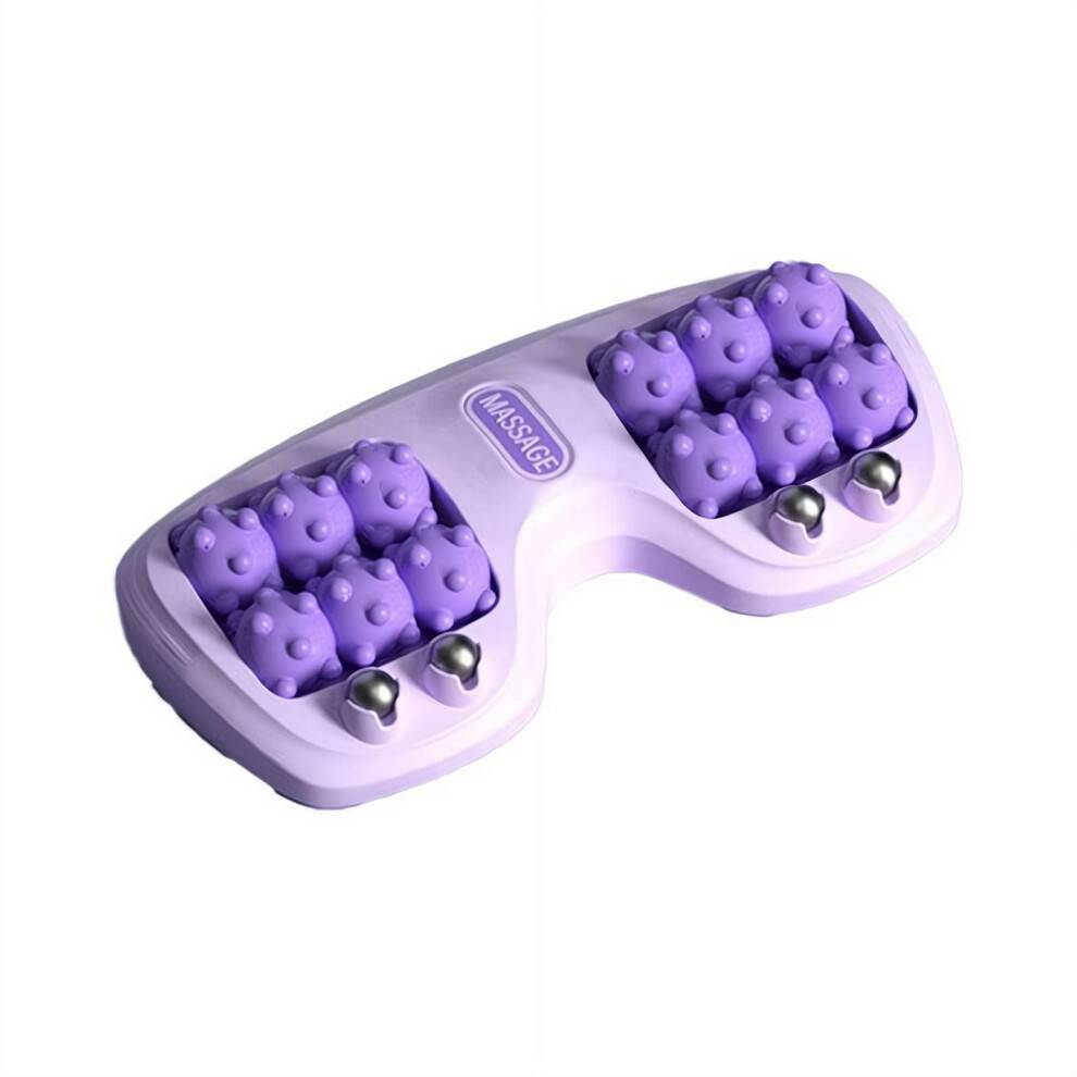Bærbar dobbelt fodmassagerulle, beroligende fodmassageapparat til lindring af plantar fasciitis, forbedret cirkulation, zoneterapiværktøj til