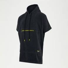 Adult Towel Swim Poncho Black/Yellow