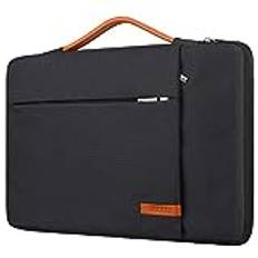 Lacdo 11 tums 360 ° allround-skyddad bärbar fodralväska för 11,6" Samsung ASUS Dell Chromebook, HP Stream 11, 11,6" Lenovo Thinkpad/Chromebook C340, Surface Pro 9 8 X 7 6, 11,6" MacBook Air, Svart