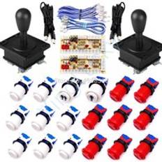 Arcade joystick diy kit zero delay arcade diy kit usb kodare till pc amerikansk joystick och happ tryckknappar f&#xF6;r arcade mame - Gr&#xE5;