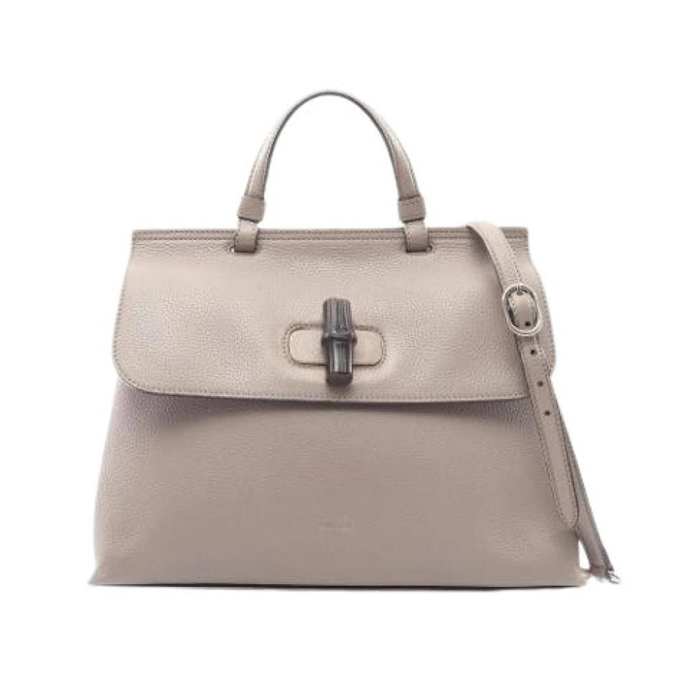 Gucci Vintage Pre-owned Laeder gucci-tasker - Vintage - Dame - Grå - ONE SIZE -