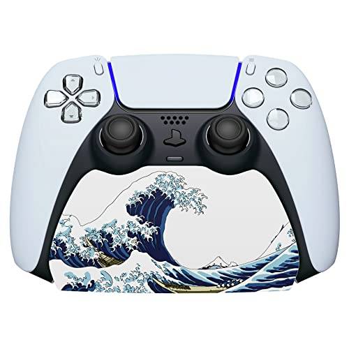 PlayVital Fästen för ps5 Ställ för ps5,Spelkontrollstativ Tillbehör för ps5-Kontroll,Stand Holder Displaystativ Hållare med Gummikuddar för ps5-Den Stora Vågen