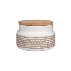 Marimekko Home SIIRTOLAPUUTARHA JAR 0,7L - Köksförvaring - WHITE, CLAY / multi