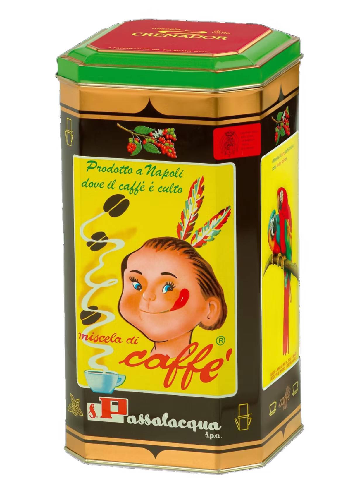 Passalacqua Cremador malet kaffe i plåtburk 1000g