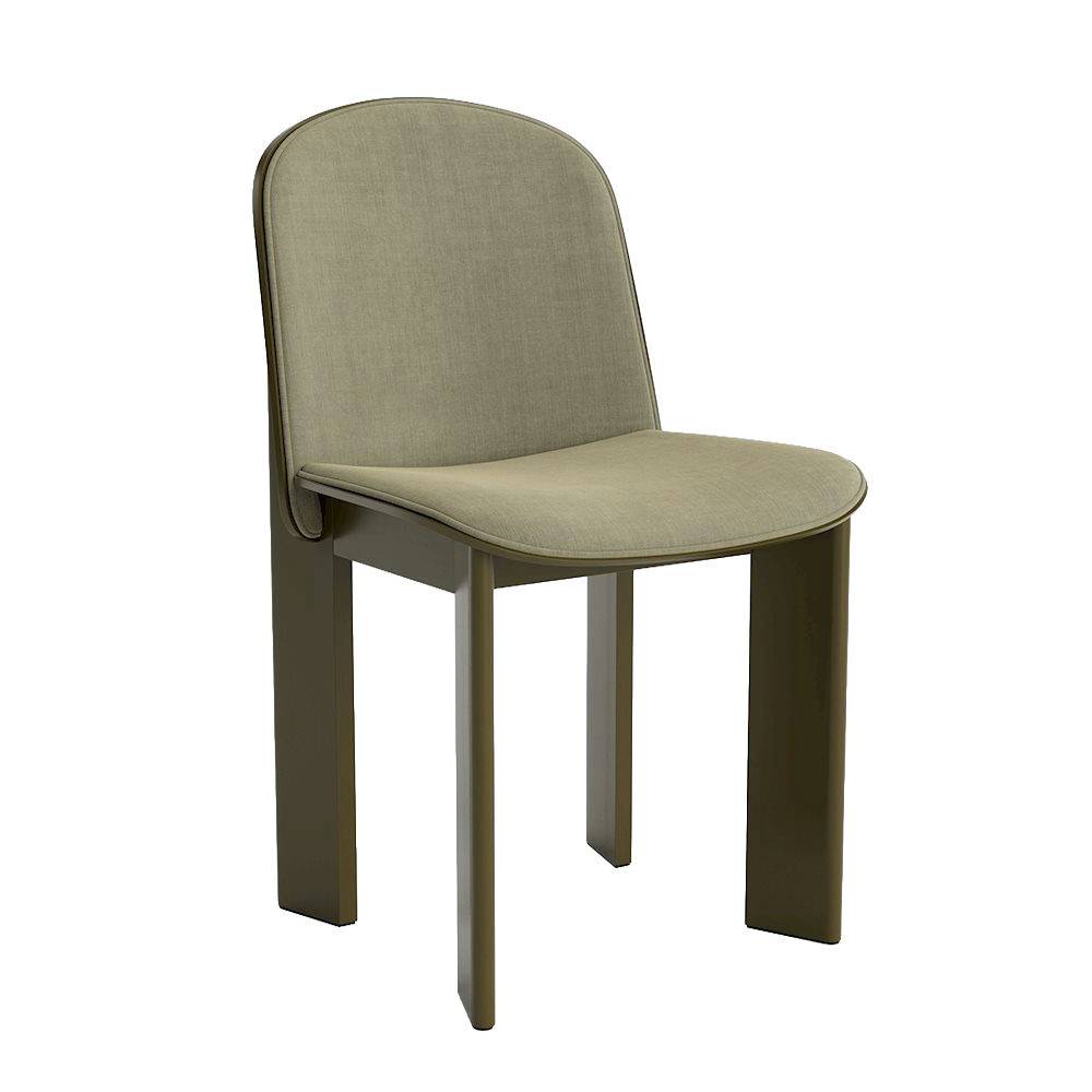 HAY Chisel 65 Chair Klädd Green umber lackerad bok/Linara 313