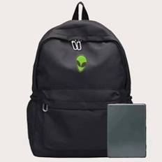 1 Styck Enfärgad ryggsäck för herrmode All-Match Stor kapacitet Casual Commuter Ryggsäck Skolryggsäck Back to School Laptop Ryggsäck Svart väska För r - Svart - En-Storlek