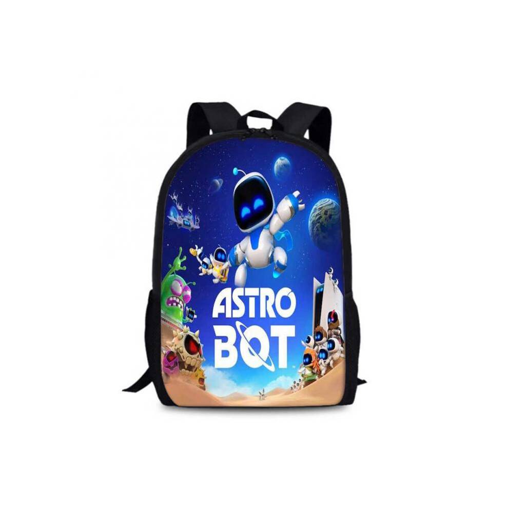 (5) (9) Astro Bot 15 Inch Versatile Backpack With Trendy Print And Comfortable Straps