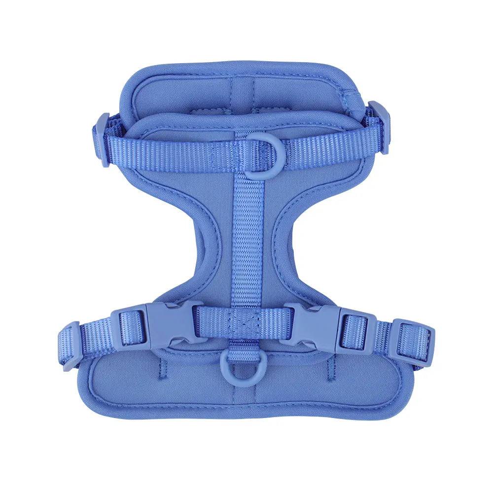 Breathable Adjustable Dog Harness Vest - Blue / XS Neck 26-30cm (XS Neck 26-30cm)