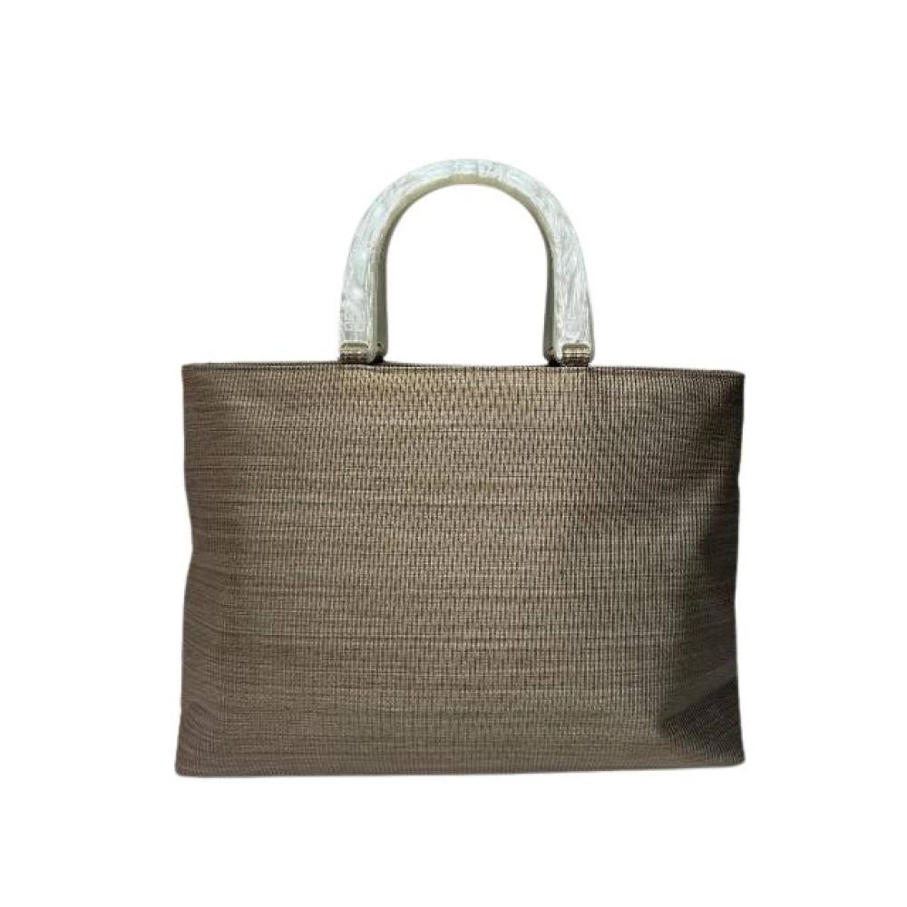 Givenchy Pre-owned Pre-owned Vintage Check Canvas Håndtaske - Vintage - Dame - Brun - ONE SIZE - Tyl