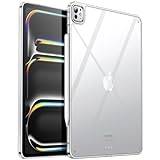 JETech Klar Fodral för iPad Pro 13-Tum M5/M4 (2025/2024), Anti-Gulning Genomskinlig Stötsäker Smal Baksida för Tablett med Hård PC-Baksida och Mjuk TPU Stötfångare