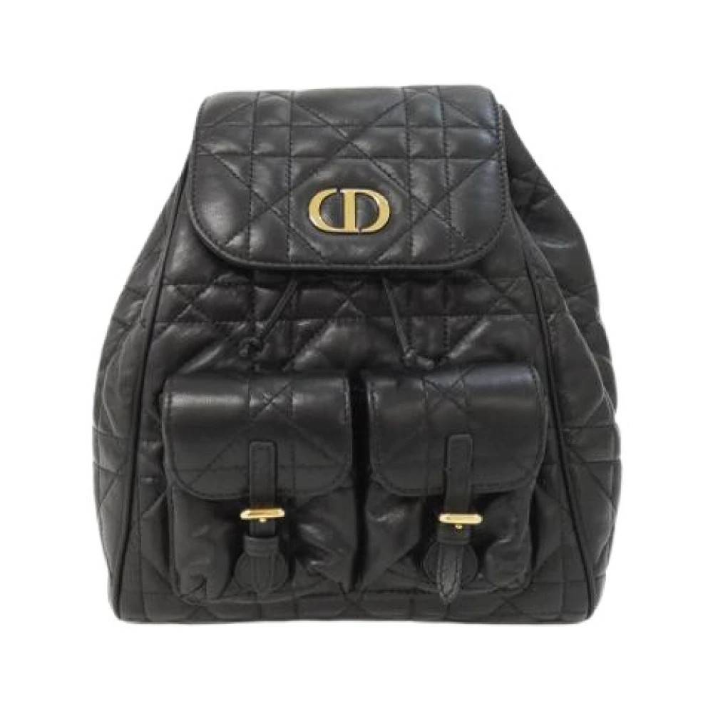 Dior Vintage Pre-owned Vintage Rygsæk - Vintage - Dame - Sort - ONE SIZE - Læder
