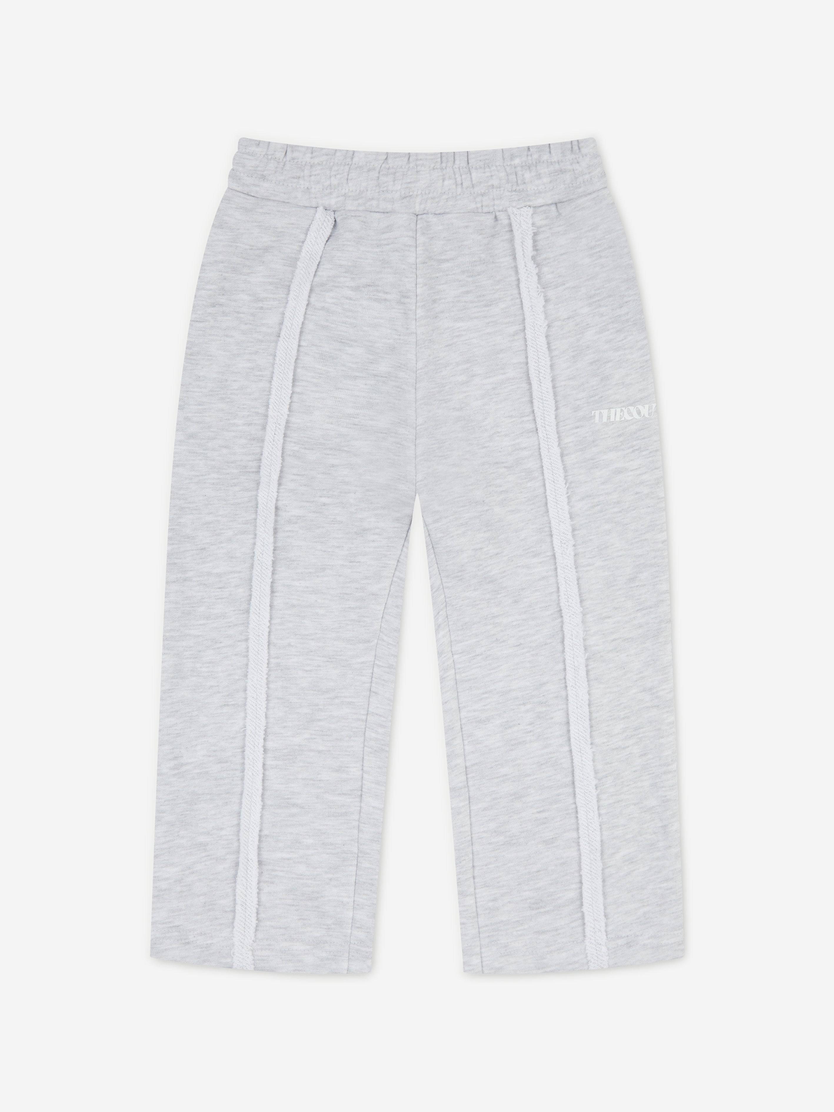 The Couture Club Kids Raw Seam Members Only Joggers in Grey - Grey / 4 - 5 Yrs (4 - 5 Yrs)