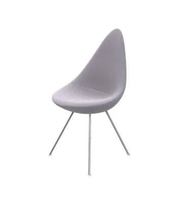 3110 Dråben af Arne Jacobsen Fuldpolstret / Steelcut / 135 Light silver grey - Jacobsen Plus