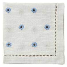 Pick a Poppy Daisy sservett 45x45 Cm Blå - Servetter & Tillbehör Bomull Blå - T09454501SS25-255