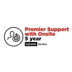 Lenovo Premier Support with Onsite NBD - Utökat serviceavtal - material och tillverkning (för system med 1 års depå eller inkörningsgaranti) - 5 år (från ursprungligt inköpsdatum av utrustningen) - på platsen - svarstid: NBD - för ThinkCentre M70q Gen 3  M70s Gen 3  M70t Gen 3  M75t Gen 2  ThinkCentre neo 50  50q Gen 4