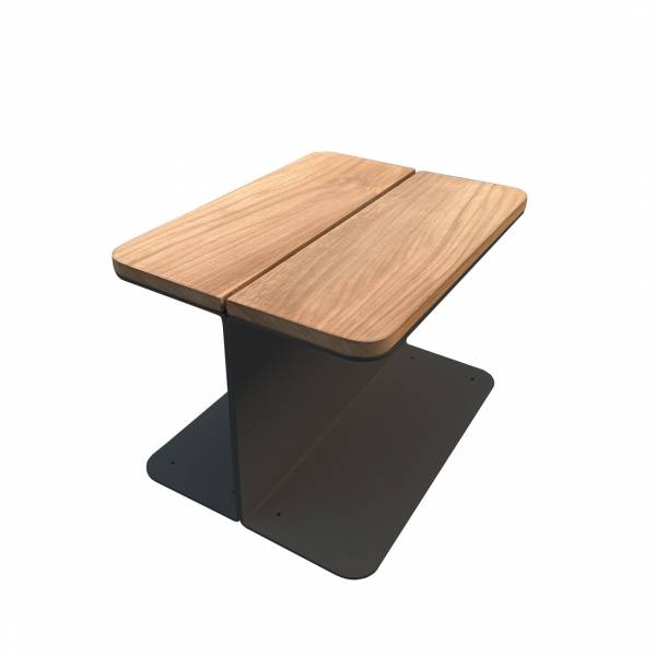 STAY Flex Teak Sidobord, Mörkgrå