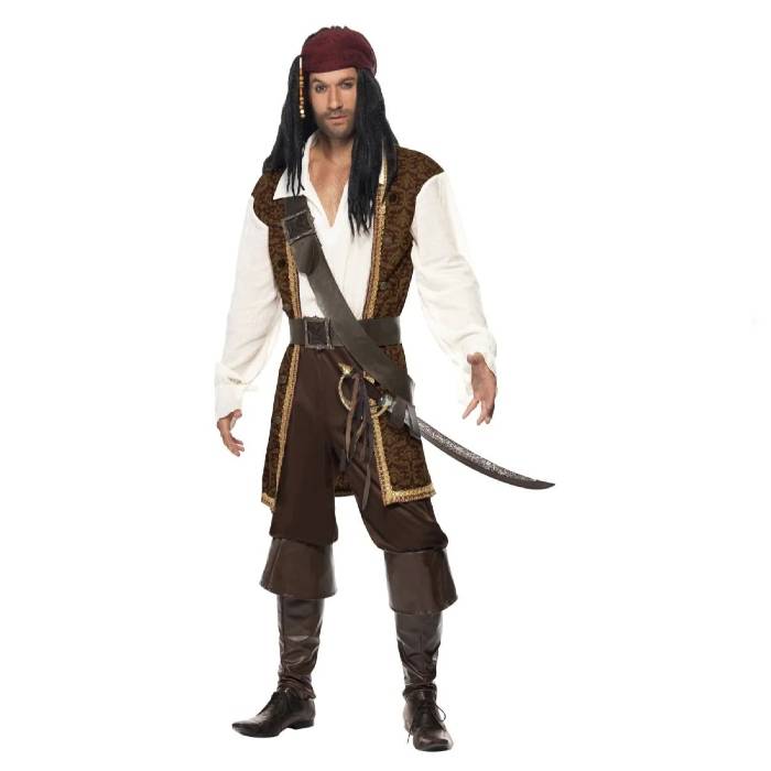 Jack Sparrow piratkostym för män