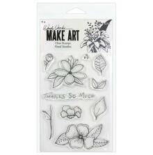 Wendy Vecchi Make Art Clear Stamps - Floral Doodles