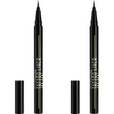 2st Maybelline Tattoo Liner Ink Pen Liquid Eyeliner Jet Black 00 - 1 ml