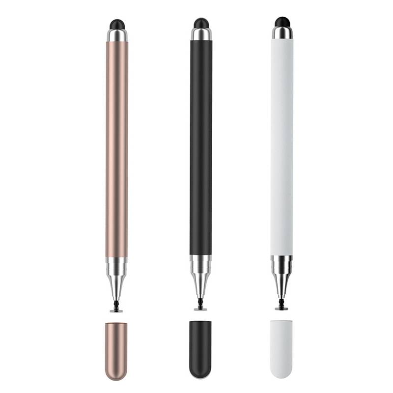 Universal Tablet Stylus Pen 2 in 1 Double Headed High Sensitivity Replaceable Nib Drawing Smart Phone Touch Screen Stylus Pencil
