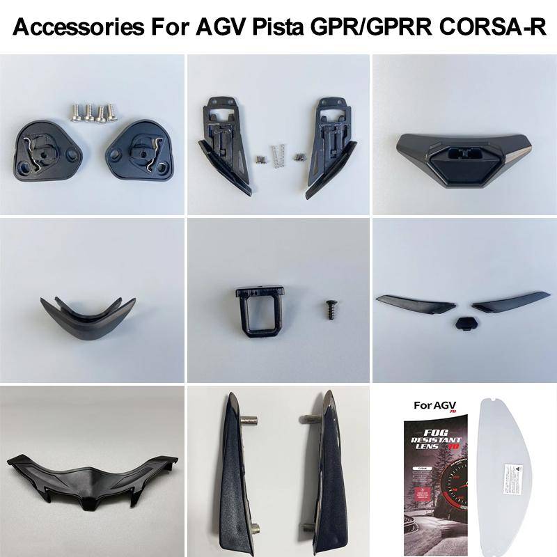 Hjälmvisir Basmekanism Visera Lås för AGV PISTA GPR PISTA GPRR CORSA R Viseira Hjälm Motorcykel Tillbehör Delar Hastighetssensorer 6