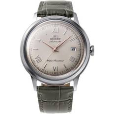 Orient Bambino Classic Beige Dial Leather Strap Men&apos;s Watch RA-AC0025N30B