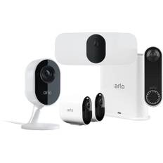 Arlo Pro 3 & 2 Cameras + Video Doorbell + Indoor Camera + Floodlight