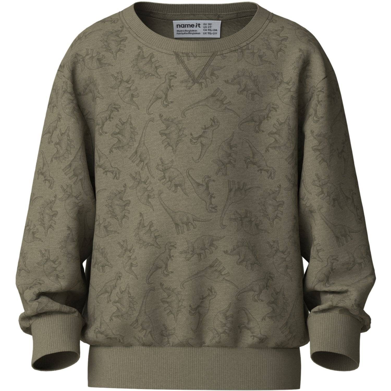 Name It Mermaid Dino Nmmvimo Ls Nreg AOP Sweat Bru.