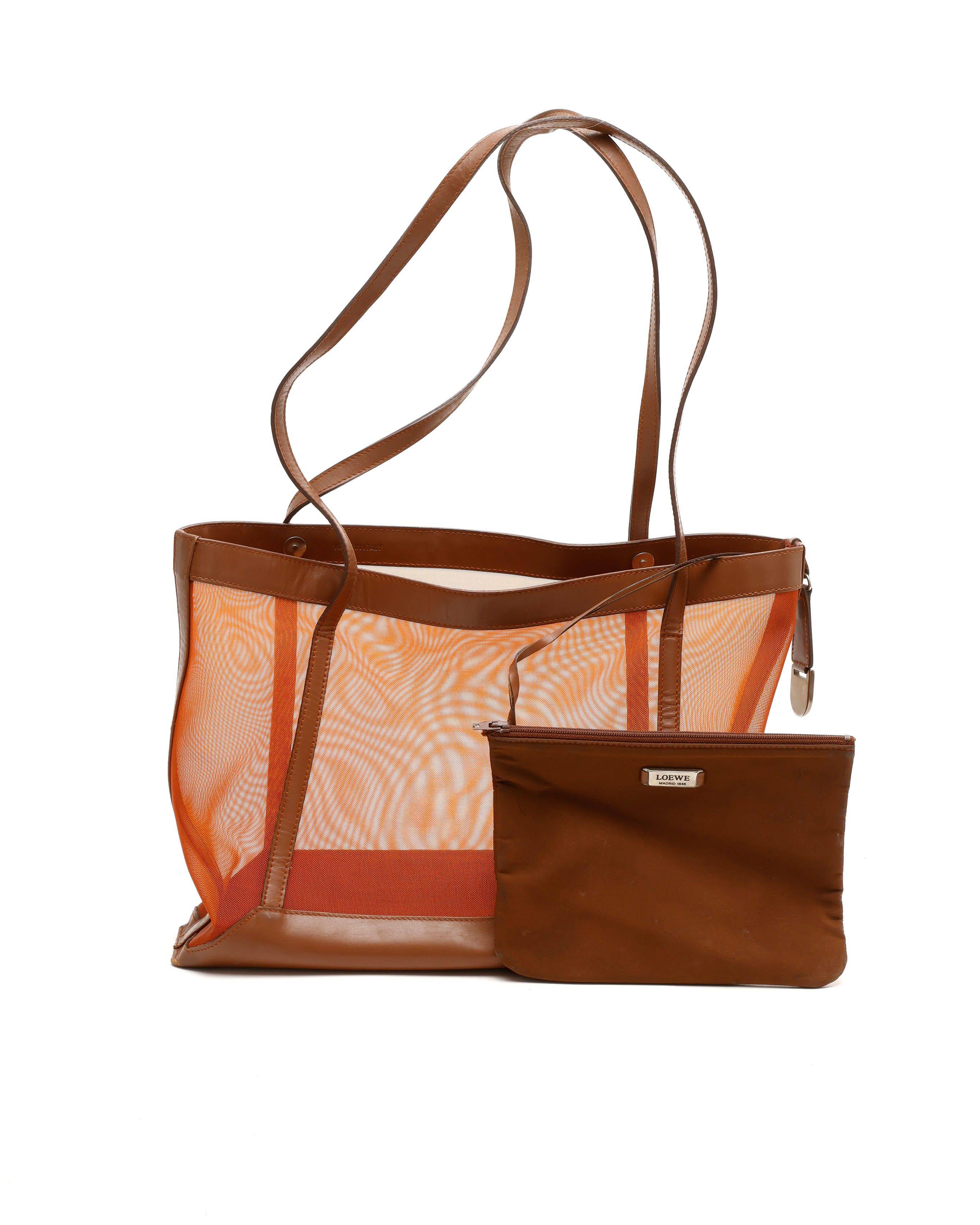 Loewe Mesh Tote Bag - Orange - One Size