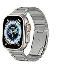 OFIDUS Titanium Watch Band för Apple Watch - Justerbart Titanium Watch Band med DLC reptåligt - Lätt att demontera Titanium iWatch Ultra Armband för 49 45 44 42 41 mm Ultra 2 1 / S9 till S1