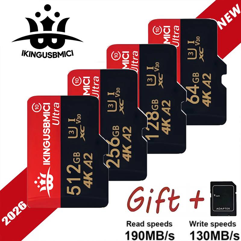 Versatile Memory Card 16GB/32GB/64GB/256GB and Micro SD Card SD Cards TF Cards Ultra High Speed Class 10 for Portable