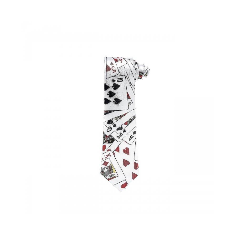 Mens Neck Tie Poker Playing Cards