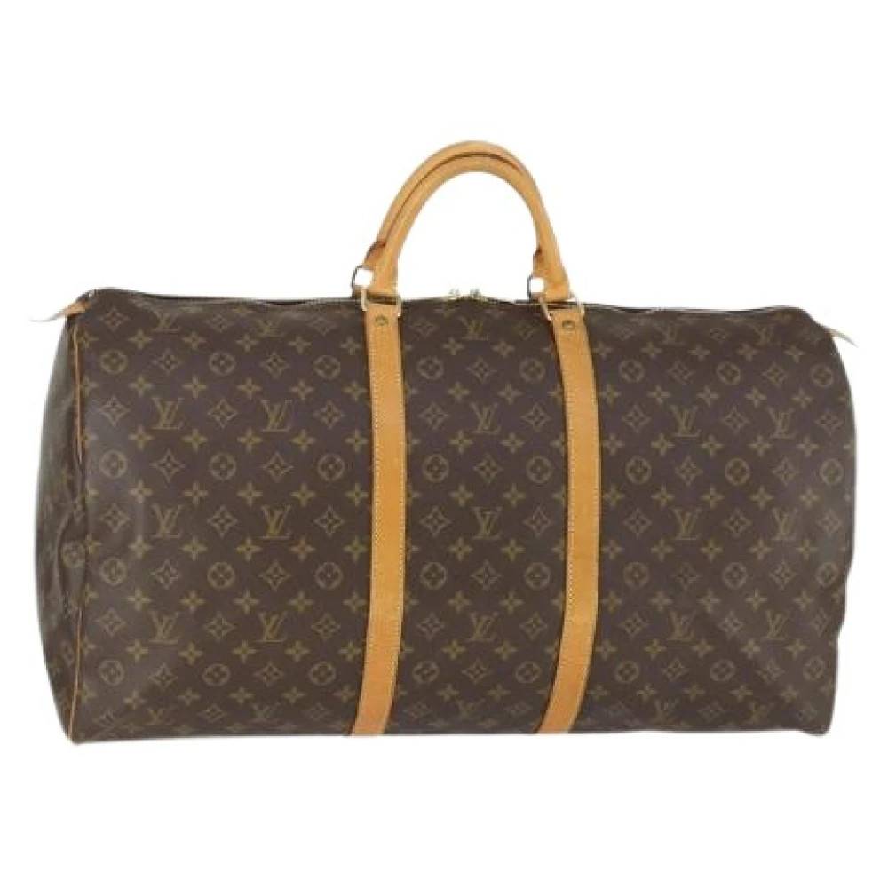 Louis Vuitton Vintage Pre-owned Canvas Weekend Bag - Vintage - Dame - Brun - ONE SIZE -