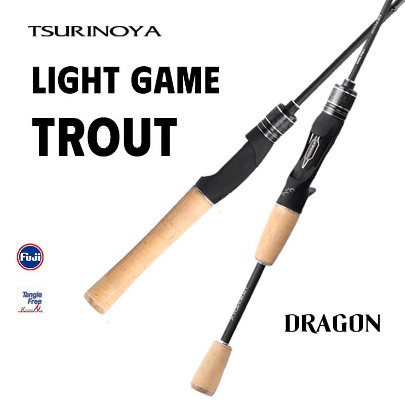 TSURINOYA Light Trout Rod DRAGON 70g 1.6/1.68/1.8/1.98m Fast Action FUJI Guide Spinning Casting Carbon Rod For Rochfish Bass