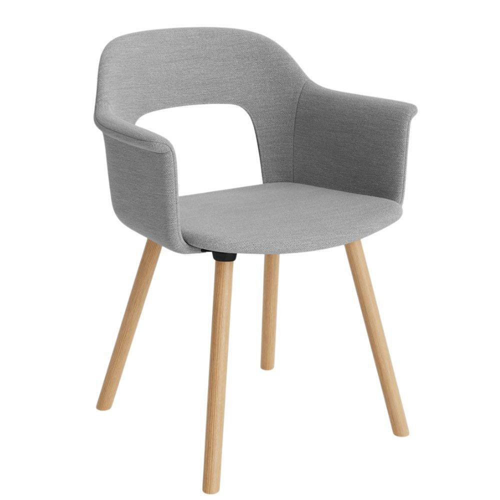 HAY Layout Armchair 224 Upholstery (WB Lacquered Oak) Spidsstolsstol Mode 008