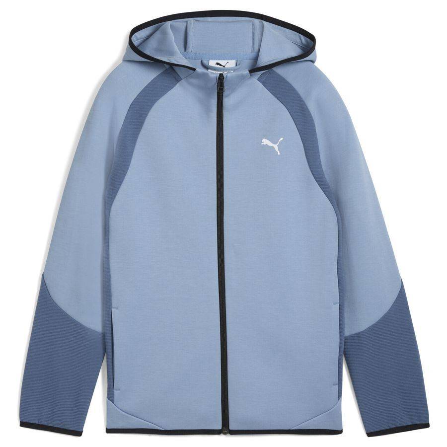 PUMA Luvtröja Evostripe Full Zip - Blå Barn - ['Blå'] (164 cm)