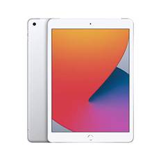 2020 Apple iPad (10,2 zoll, Wi-Fi + Zellular, 32GB) Silber (Generalüberholt)