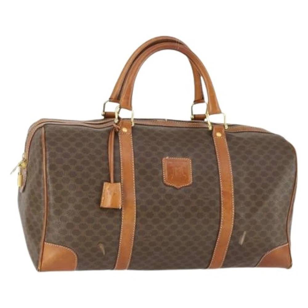 Celine Vintage Pre-owned Plastic Weekend Bag - Vintage - Dame - Brun - ONE SIZE - Tyl