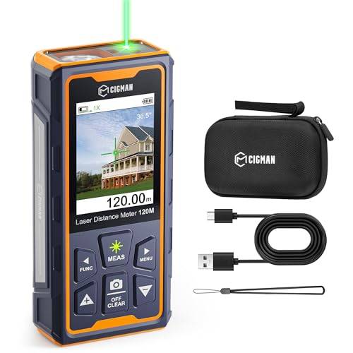CIGMAN 120 m Laser-Entfernungsmesser mit Kamera & 4-Fach Zoom CD-120G