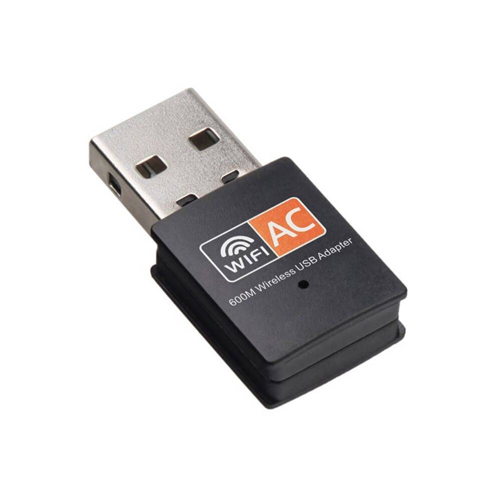 600Mbps Wireless USB WiFi Adapter Receiver Wifi Dongle PC Network Card Dual Band Wifi 5Ghz Adapter for Laptop Computer