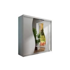 Dunkra Garderob m. Spegel 200x200 cm - Vit Garderober & garderobssystem