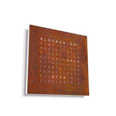 Qlocktwo - Qlocktwo Earth 45 Creator's Edition - Rust, SE - Klockor - Biegert &amp; Funk - Brun