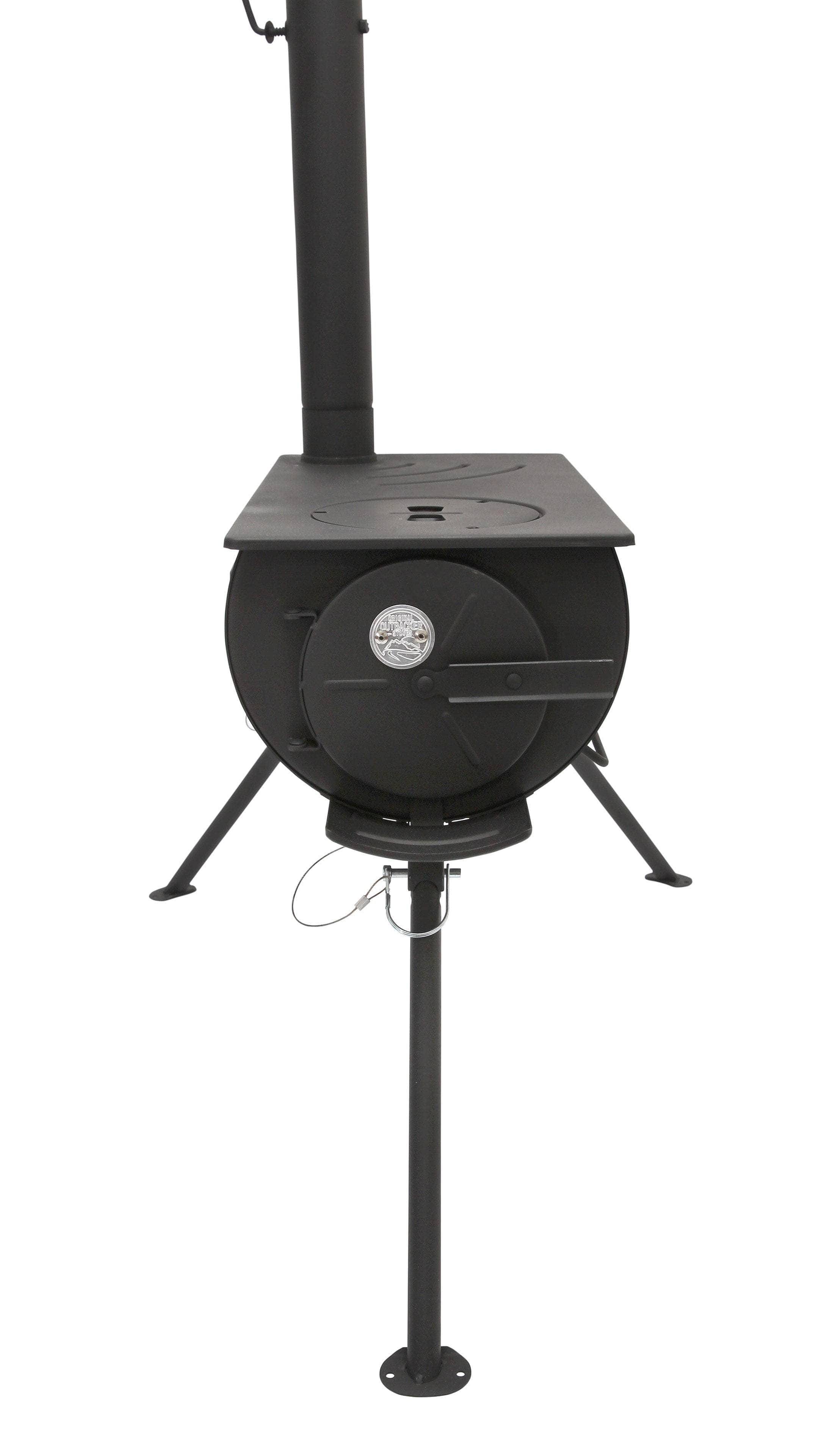 Outbacker® Pioneer Portable Tent Stove & Complete 2.41m Flue Kit | 2.5kw 10kg - With Bag / With Water Boiler