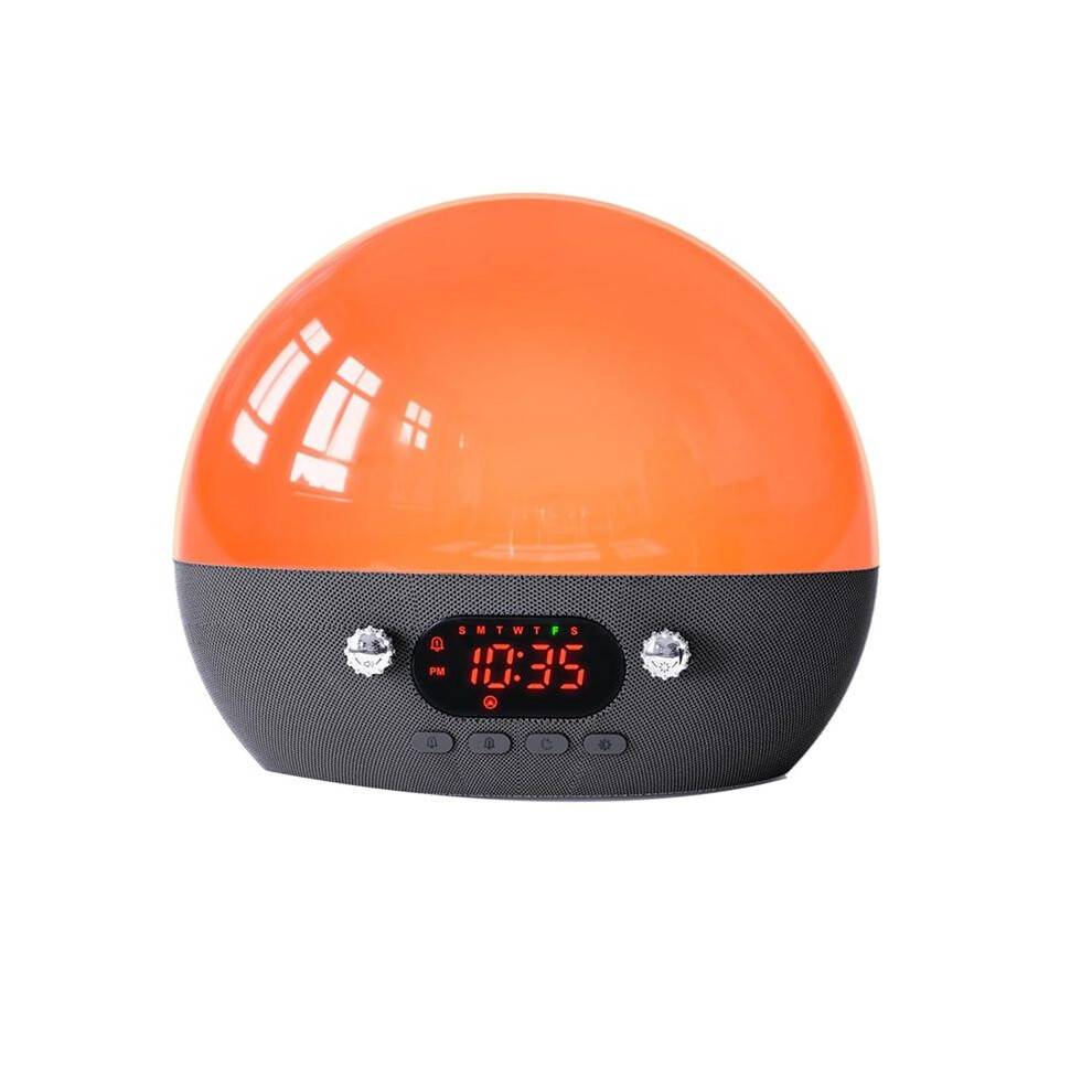 Sunrise Alarm Clock Speaker for Bedroom 11 White Noise Sound Machine,Sunset Night Light Wake Light for Kids