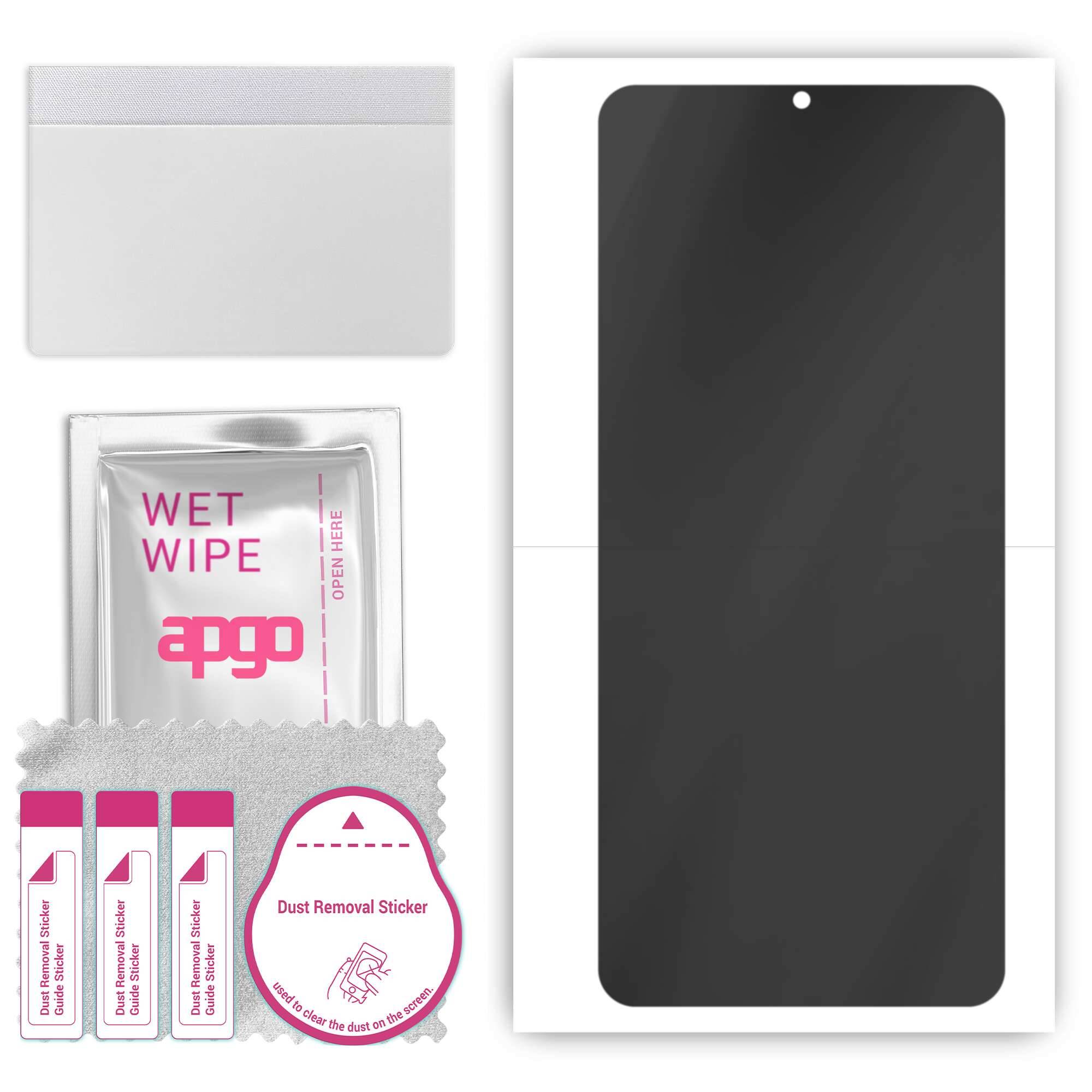 apgo Hydrogel Privacy Matte Screen Protector for Ulefone Power Armor 14 Pro, Anti Spy, Hydrogel Film, Flexible, Soft TPU with positioning layer easy i