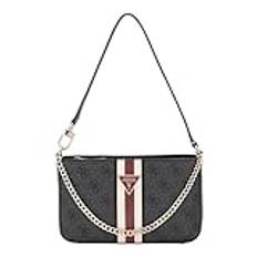 GUESS Noelle Mini Top Zip Shoulder Bag Coal Logo, Coal Logo