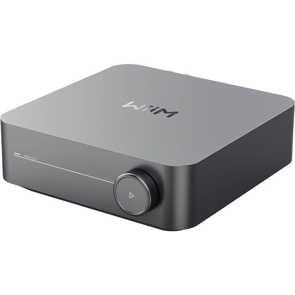 WiiM AMP mörkgrå - Stereo integrerad transistorförstärkare, Deezer, Qobuz, Spotify, Amazon Music, Tidal, Apple Music, Napster, Tunein, Pandora, D