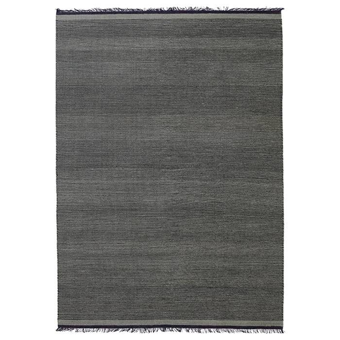 Njord tæppe 200x300 - Koksgrå/Sort.